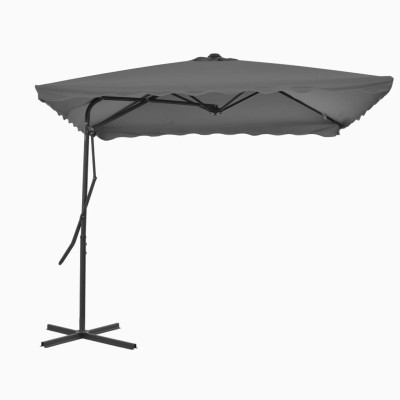 Outdoor umbrella with steel...