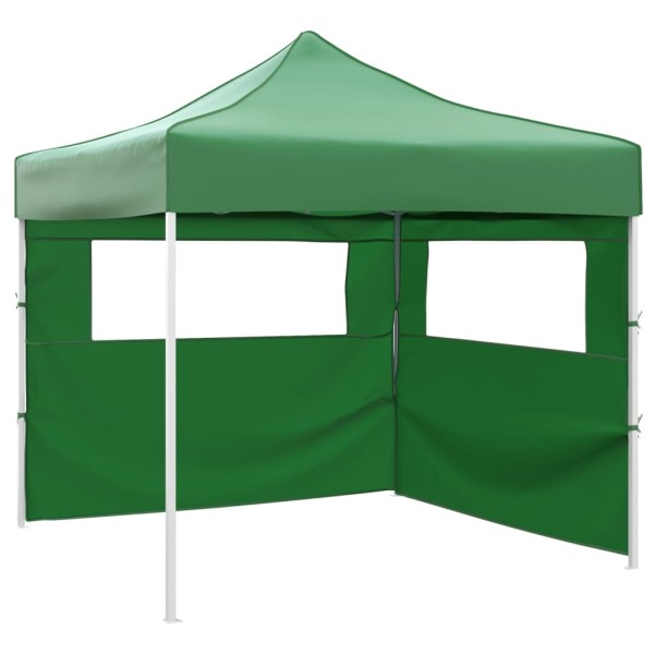 Released tent with 2 walls, green, 3x3 m