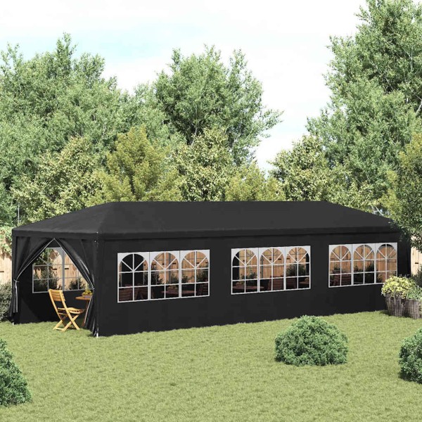 Wooden tent, 3x9m, anthracite color