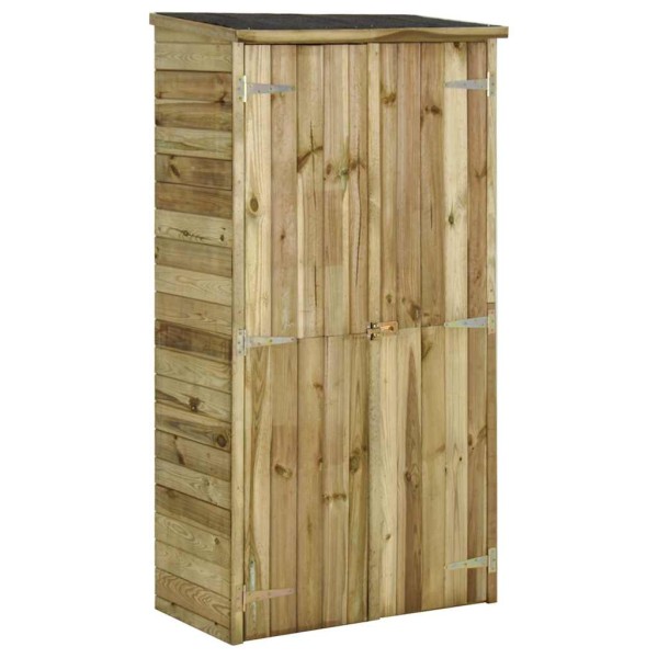 Garden shed for tools, 85x48x177cm, pine wood