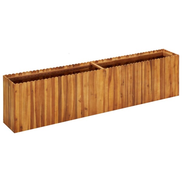 Garden trough, 200x30x50 cm, acacia array, high
