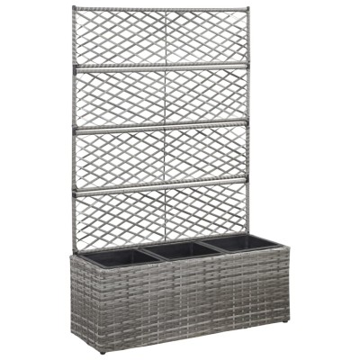 Lovel with 3 pots, black,...