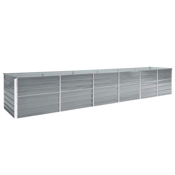 High bed, grey, 480x80x77cm, galvanized steel