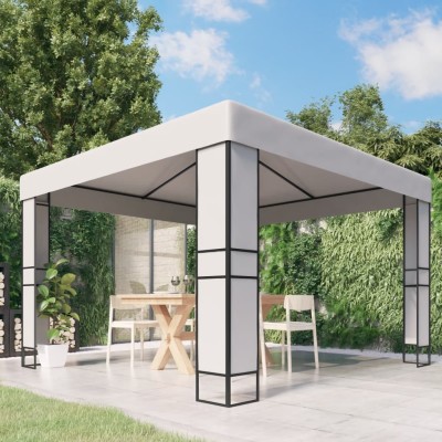 Double roof, white, 3x3m