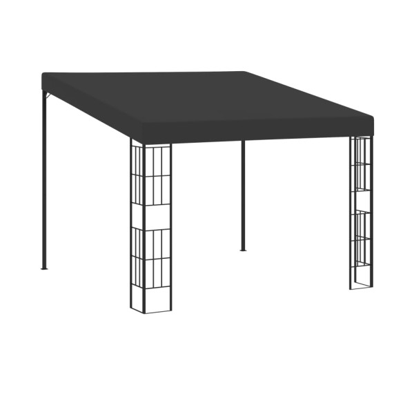 Wall mounted summerhouse, anthracite, 3x3m, fabric