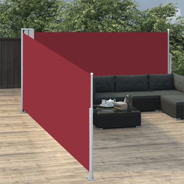 Pull out side partition, red, 100x1000cm