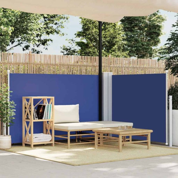 Pull out side partition, blue, 120x1000cm