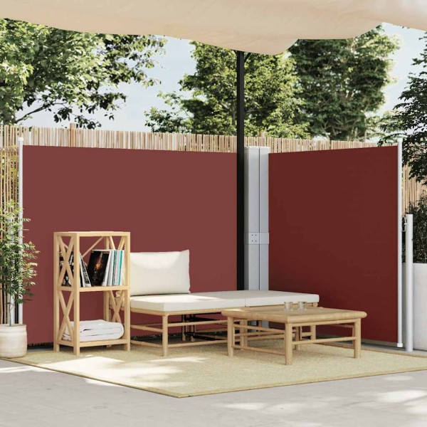 Pull out side partition, brown, 140x1000cm