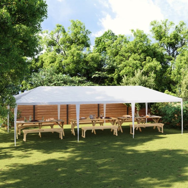 Wooden tent, white, 4x9m