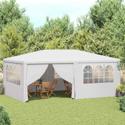 Wooden tent with side...