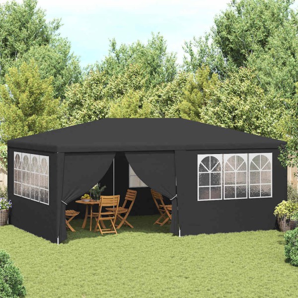 Advanced tent with side walls, anthracite, 4x6m, 90g / m ²