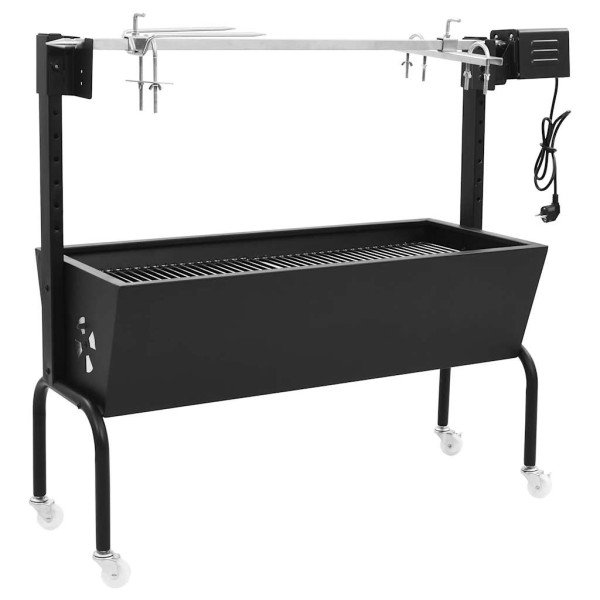 Electric grill with applicant, stainless steel