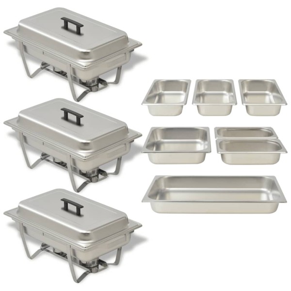 3-piece marmyte set, stainless steel