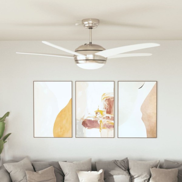 Decorate ceiling fan with light, 128cm, white