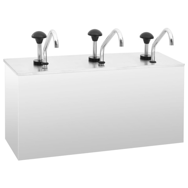 Paper dispenser, stainless steel, 3x3,5l