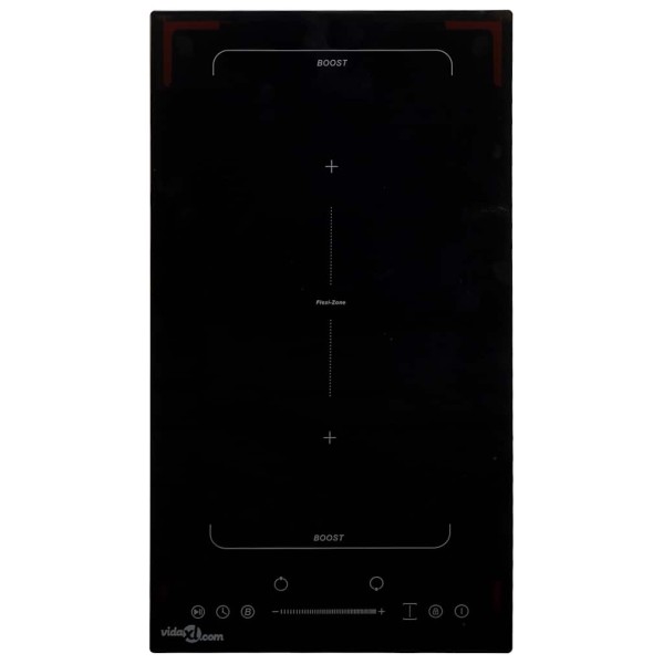 Induction hob with 2 hobs, touch screen, 3500W
