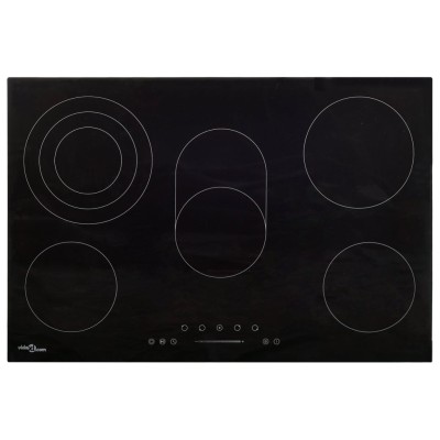 Ceramic hob with 5 hobs,...