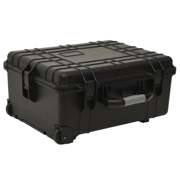 Wheeled flight case, black, 58x45x27cm, PP