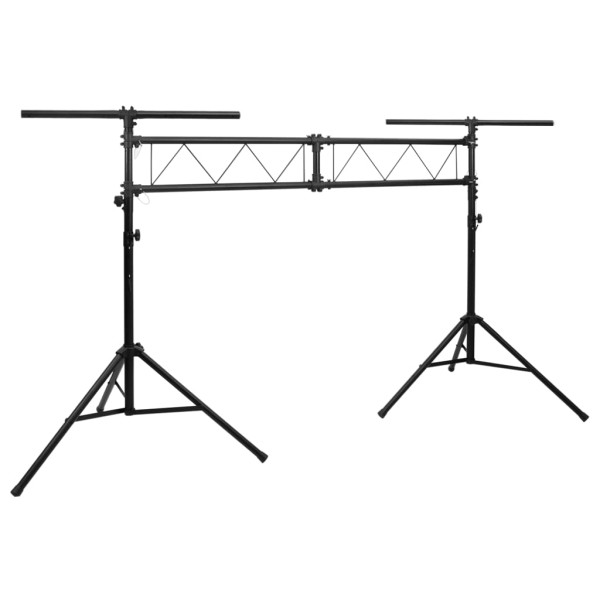 Lighting stand, black, 338x115x (180-300) cm, steel
