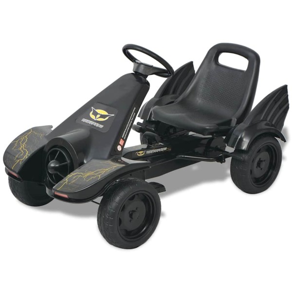 Pedal-mentioned kicking with adjustable seat, black