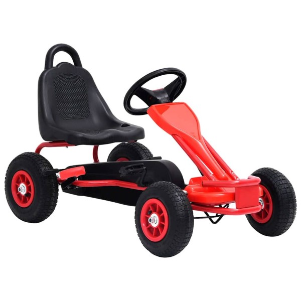 Pedal-minted kart with pneumatic. Padang., red