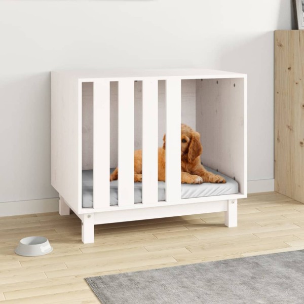 Dog style, white, 70x50x62cm, pine wood array