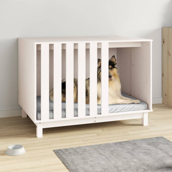 Dog style, white, 100x70x72cm, pine wood array