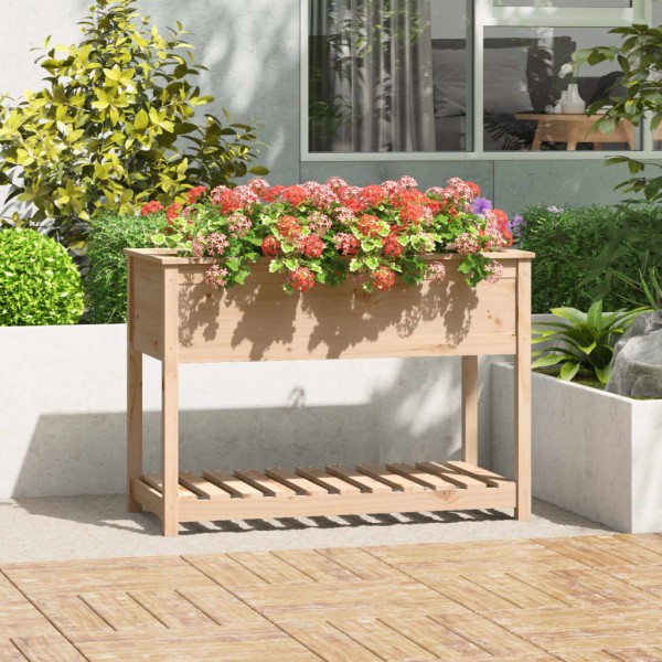 Lovel with shelf, 111,5x54x81cm, pine wood array