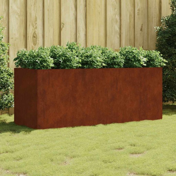 High garden bed, 200x80x80cm, Corten steel