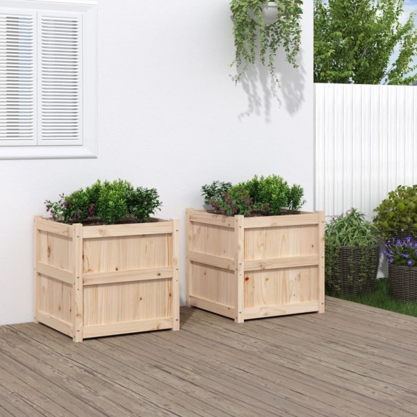Garden beds, 2pcs., pine wood