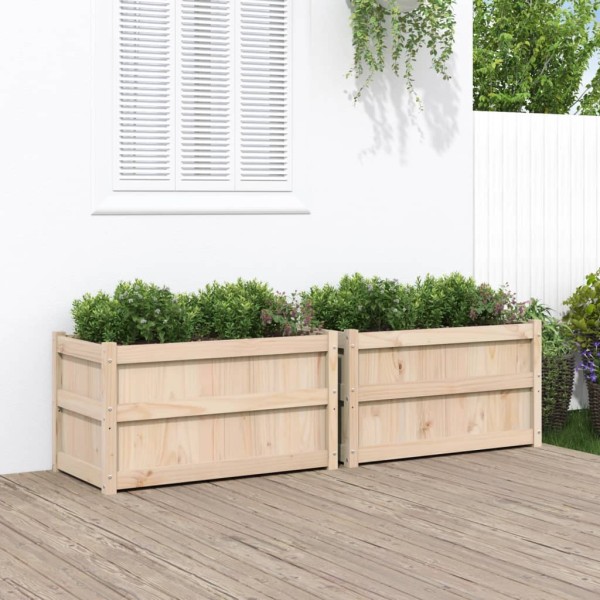 Garden beds, 2pcs., pine wood
