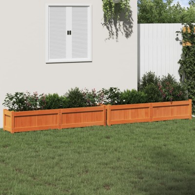 Garden beds, 2pcs., brown...