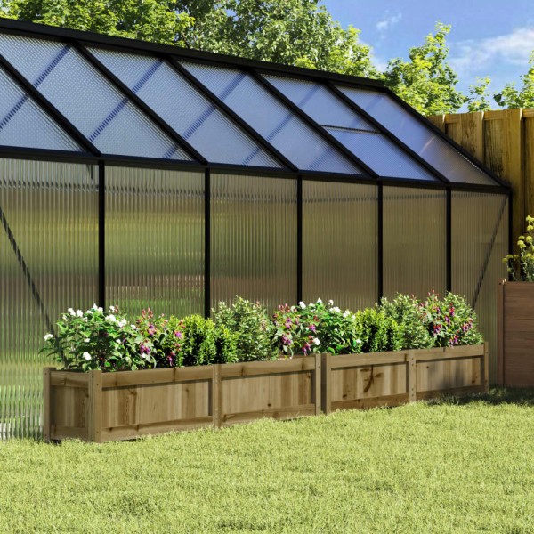 Garden beds, 2pcs., impregnated pine wood