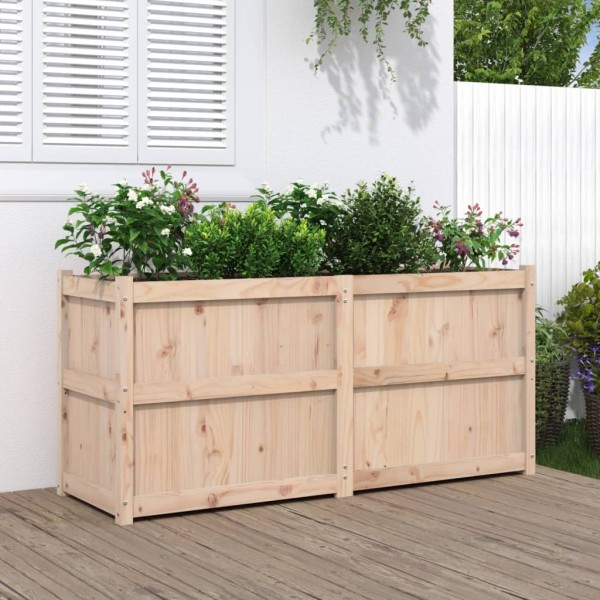 Garden trough, 150x50x70cm, pine wood array