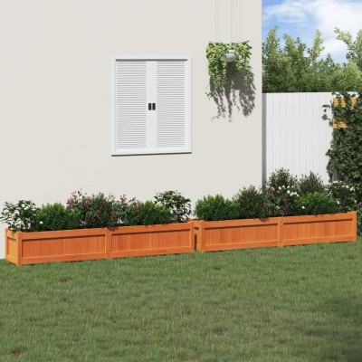 Garden beds, 2pcs., brown...