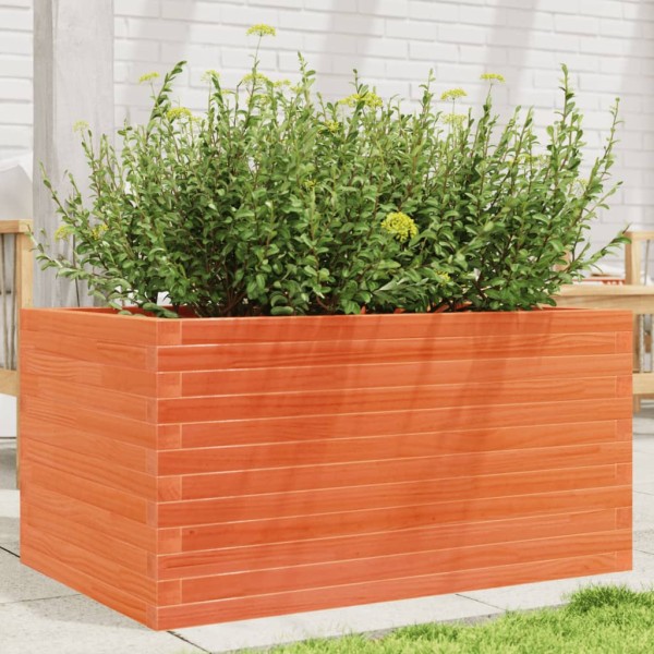 Garden trough, wax brown, 90x60x45,5cm, pine tree