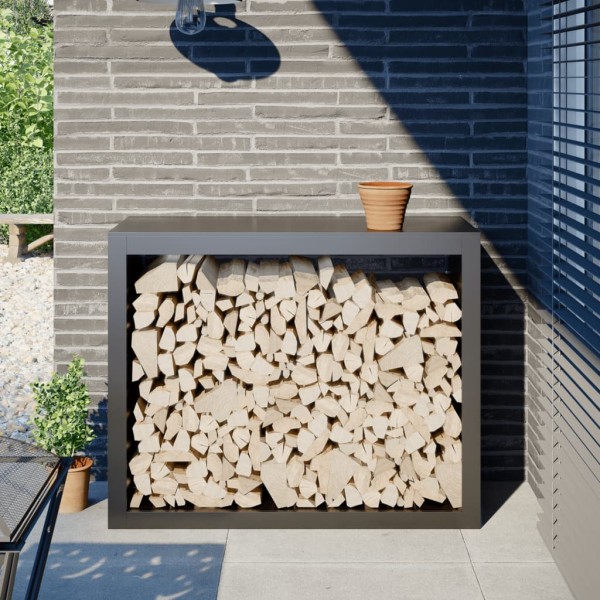 stand for firewood, anthracite color, 100x40x80cm, steel