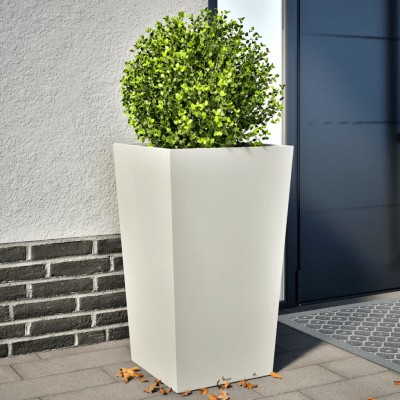 Garden beds, 2pcs., white,...