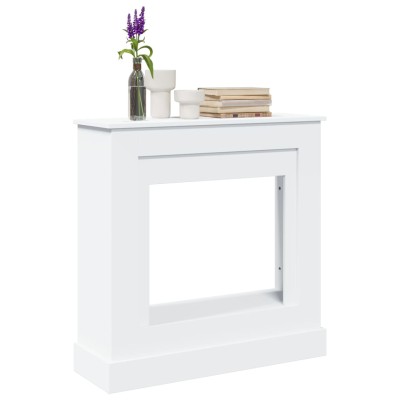 Fireplace wood, white,...
