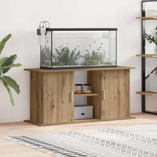 Aquarium stand, oak colours, 121x41x58cm, Engineering wood