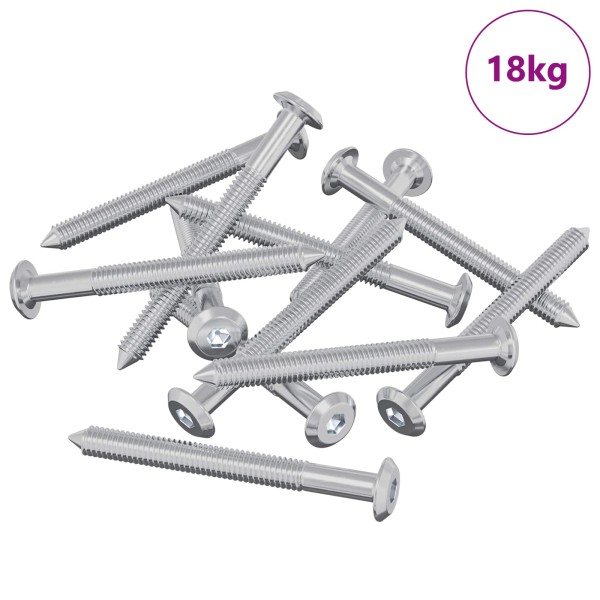 Furniture screws 1600 pcs Silver Steel