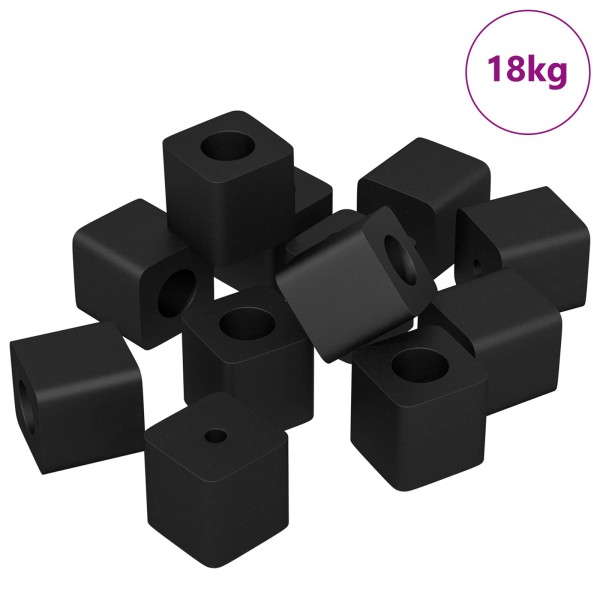 Table holder 6792 pcs Black 15 x 15 x 15mm