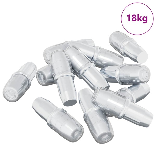 Polycis 7200 pcs Silver 7 x 16 mm Iron