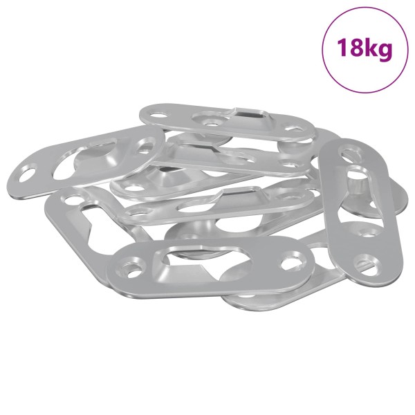 Key Suspension 3673 pcs Silver 45 x 16 x 3.5 mm Iron