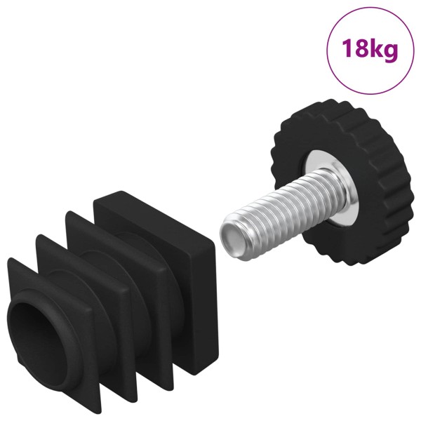 Furniture Rectifiers Adjustable 1895 pcs Black PP