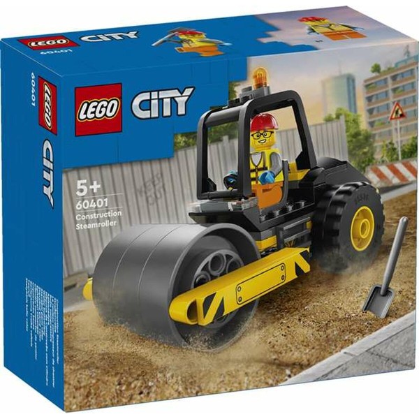 Statybos rinkinys Lego 60401 - Construction Steamroller Spalvotas 78 Dalys