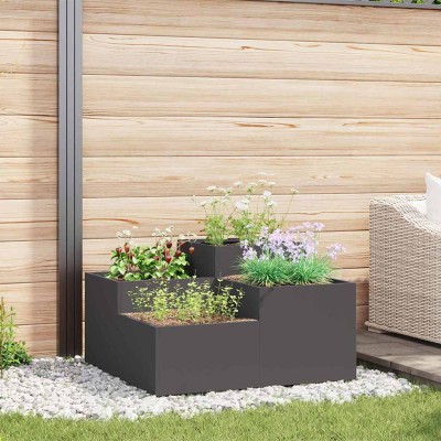 Garden pot Black 80 x 80 x...