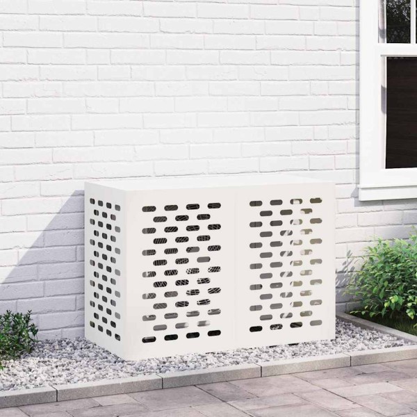 Conditioner Cover White 100 x 50 x 70 cm Steel