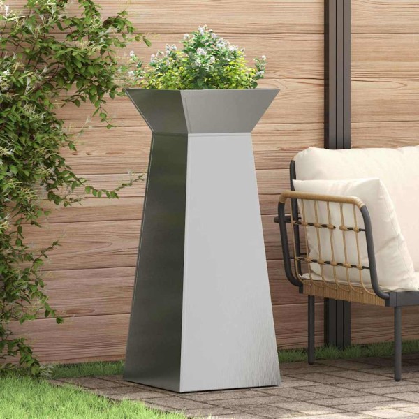Stump Gardener 2 pcs Silver 40 x 40 x 100 cm