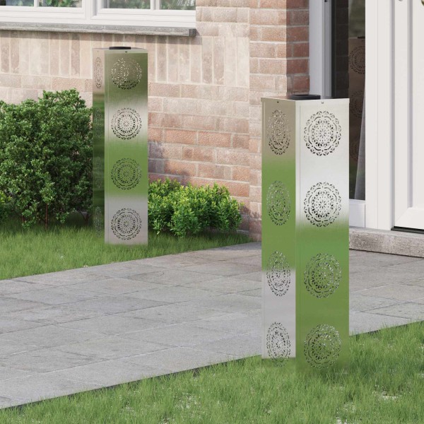 Sunlight 2 pcs Silver Stainless Steel